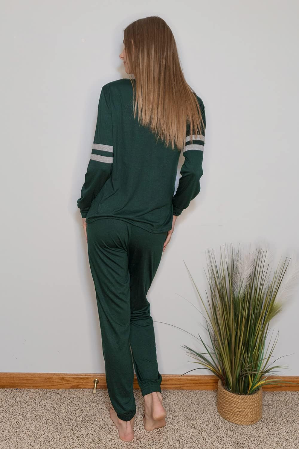 Women Color Block 2 Piece Sets Tracksuit | Long Sleeve Tops, Drawstring Jogger Pants, Side Pockets, Casual Loungewear Sweatsuits, Fall Travel Outfits, Matching Clothing